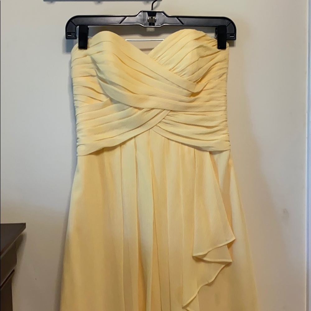 David’s Bridal yellow dress